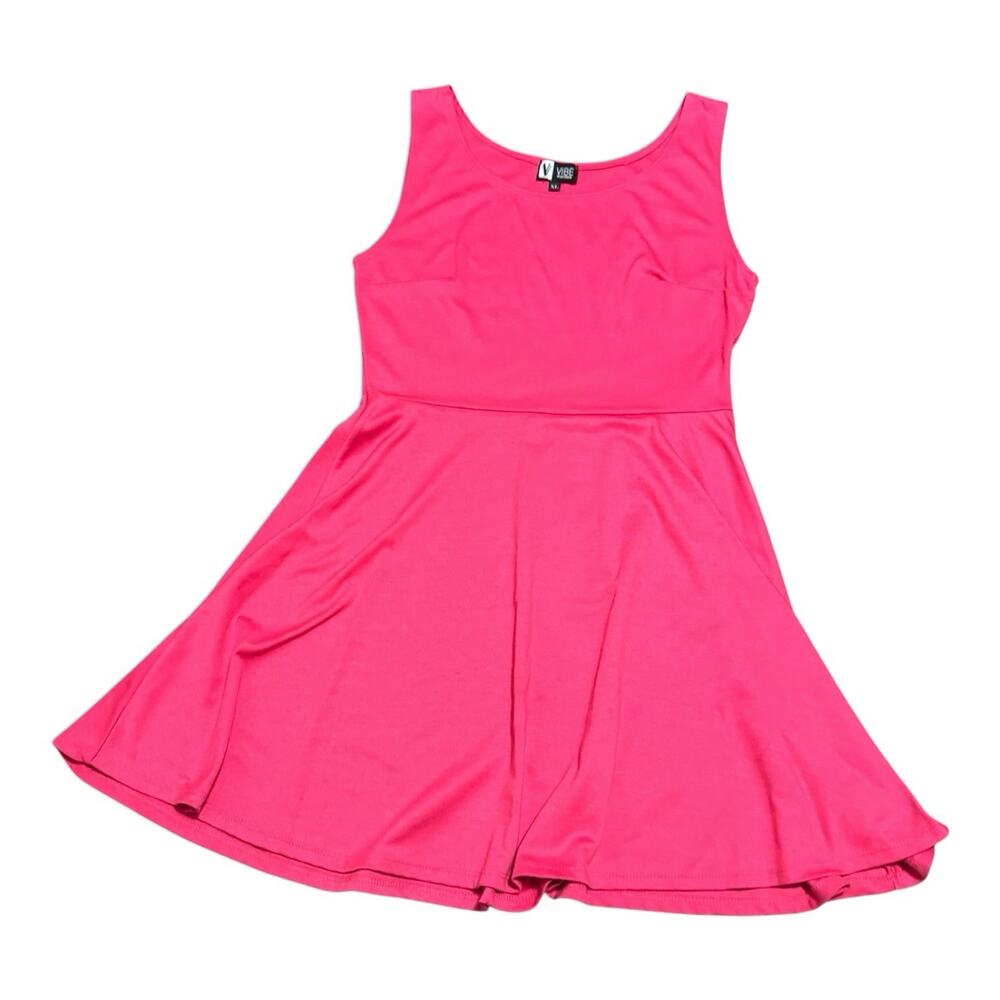 Vibe Sportswear Dress Sleeveless Pink Fit & Flare Size XL Tennis Spring Party
